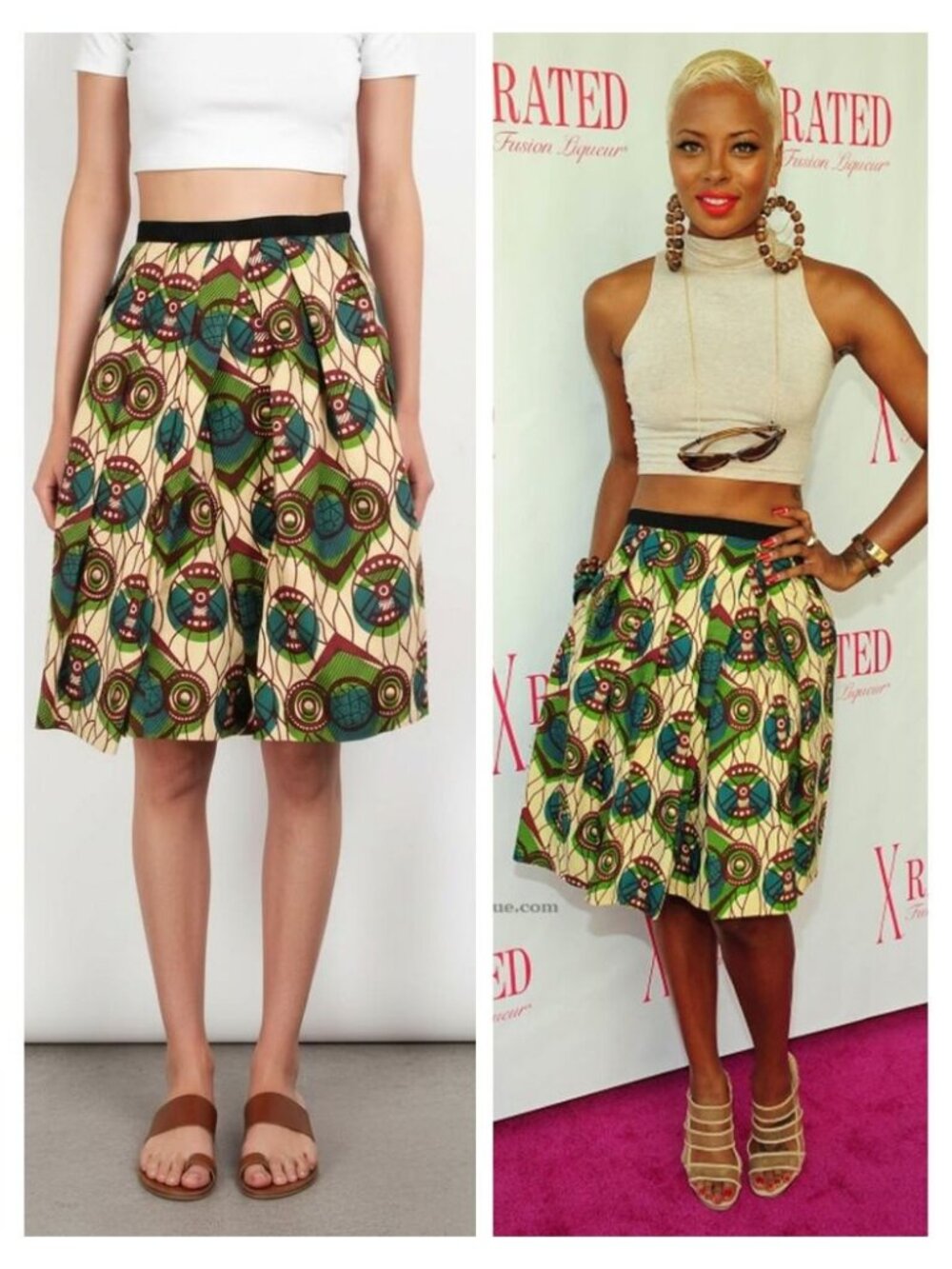 MARNI X H&M Tribal African Print Skirt Size 2